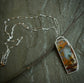 Autumn’s Gold - A Petrified Wood Opal Pendant Necklace in Sterling Silver