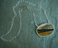 The Road Ahead — A Reversible Landscape Jasper Pendant Necklace in Sterling Silver and Gold
