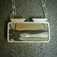 Starry Like Dreamstate — A Landscape Cherry Creek Jasper Pendant Necklace in Sterling Silver