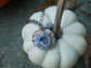 Mystic Vortex — A Druzy Maligano Jasper Pendant Necklace in Oxidized Sterling Silver