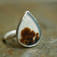 Forest Plumes — A Dendritic Agate Ring in Sterling Silver — Size 8 1/4