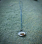 Dunes of Castle Hill — A Dendritic Agate Pendant Necklace in Oxidized Sterling Silver