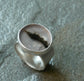 Reflections of Autumn — A Landscape Dendritic Agate Ring in Sterling Silver — Size 8