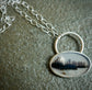 Casting Moonglow — A Dendritic Agate Landscape Pendant Necklace in Sterling Silver