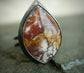 Fire Storm — A Wild Horse Magnesite Ring in Oxidized Silver — Size 7 1/2