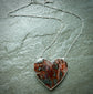 Healing Heart — A 2 in 1 Marcasite Heart Pendant Necklace and Brooch in Sterling Silver