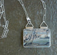 Moonlight and Daybreak — A Reversible Landscape Cherry Creek Jasper Pendant Necklace in Sterling Silver