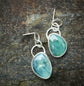 Hidden Scenes — A Waterscape Pair of Peruvian Opal Earrings in Sterling Silver