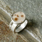 Starburst Visions — A Dendritic Agate Ring in Sterling Silver — Size 7
