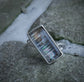 Lunar Glow — A Large Rare Malawi Moonstone Ring in Sterling Silver — Size 8 1/2 to 8 3/4