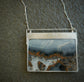 Lightning Storm — A Reversible Maligano Jasper Landscape Pendant Necklace in Sterling Silver