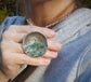 Moon Glow — A Large Moss Agate Landscape Pendant Necklace in Sterling Silver