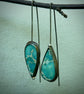 Surface Current — A Pair of Sea Sediment Jasper Drop Earrings in Oxidized Sterling Silver