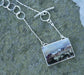 Snow Capped — A Garden Moss Agate Landscape Pendant Necklace in Sterling Silver