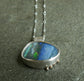 Rainbow Thundercloud — A Boulder Opal Pendant Necklace in Sterling Silver and Solid 14kt Gold