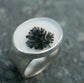 Hydrangea in Bloom — A Dendritic Agate Ring in Sterling Silver — Size 6 3/4