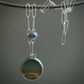 Dusk on the Dunes — A Green Jasper Landscape Pendant Neckalce in Sterling Silver