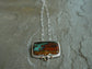 The Cliffs — A Petrified Wood Opal Landscape Necklace in Sterling Silver