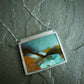 Baby Blue Skies — A Rare Gemscilia Scenic Landscape Reversible Pendant Necklace in Sterling Silver