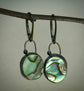 Sway the Tide — Abalone Shell Dangle Earrings in Oxidized Sterling Silver
