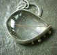 Leafing Impressions — A Leaf Skeleton Quartz Pendant Necklace in Sterling Silver