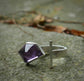Indigo Clarity — A Split Amethyst Ring in Sterling Silver — Size 7 1/2 to 8