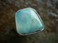 Frostbite — An Australian Boulder Opal Ring in Sterling Silver and Solid 14kt Gold — Size 6 1/2