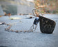Undulating Relics — A Suture Ammonite Pendant Necklace in Oxidized Silver and Gold