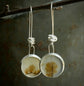 Wild Prairies — A Pair of Dendritic Agate Dangle Earrings in Sterling Silver