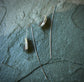 Moon Time Lapse — A Pair of Montana Agate Landscape Drop Earrings in Sterling Silver