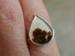 Forest Plumes — A Dendritic Agate Ring in Sterling Silver — Size 8 1/4