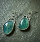 Hidden Scenes — A Waterscape Pair of Peruvian Opal Earrings in Sterling Silver
