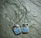Ocean Reflections — A Pair of Owyhee Opal Dangle Earrings in Oxidized Sterling Silver