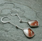 Matchstick Flames — A Pair of Super Seven Crystal Dangle Earrings in Sterling Silver