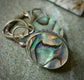 Sway the Tide — Abalone Shell Dangle Earrings in Oxidized Sterling Silver