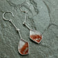 Matchstick Flames — A Pair of Super Seven Crystal Dangle Earrings in Sterling Silver