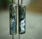 Frozen in Time: Tidal Pools — A Pair of Bridewell Stone Drop Earrings in Oxidized Silver