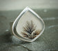 Bulbs in Bloom — A Dendritic Agate Ring in Sterling Silver — Size 9