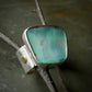 Frostbite — An Australian Boulder Opal Ring in Sterling Silver and Solid 14kt Gold — Size 6 1/2
