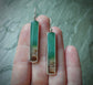 Driftwoods — A Pair of Petrified Wood Opal Dangle Earrings in Sterling Silver