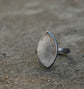 Shattered — A Dendritic Agate Ring in Oxidized Silver — Size 6 3/4 to 7
