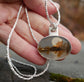 Shimmer Lake — A Landscape Dendritic Agate Pendant Necklace in Sterling Silver