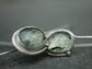 Green Twigs — A Pair of Green Rutilated Quartz Drop Earrings in Sterling Silver