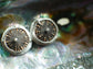 Mermaid Diamond Stud Earrings in Sterling Silver