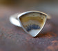 Sunset Island — A Dendritic Agate Ring in Sterling Silver — Size 7 1/4
