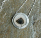Cornflower Compass — A Dendritic Agate Pendant Necklace in Sterling Silver