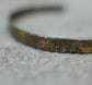 Twilight in Gold — A Textured and Oxidized Cuff Bracelet in Oxidized Sterling Silver and 14kt Gold Leaf