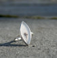 Seedling — A Dendritic Agate Ring in Sterling Silver — Size 5 1/2