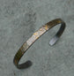 Twilight in Gold — A Textured and Oxidized Cuff Bracelet in Oxidized Sterling Silver and 14kt Gold Leaf