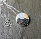 The Golden Hour — A Maligano Jasper Landscape Pendant Necklace in Sterling Silver